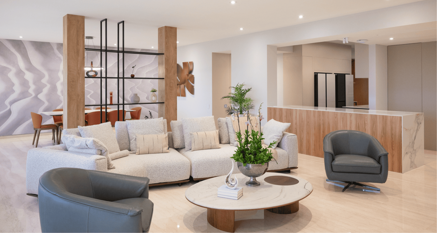 Arquitectura interior y diseño de interiores clásico y atemporal Caracas – Proyecto Alba
